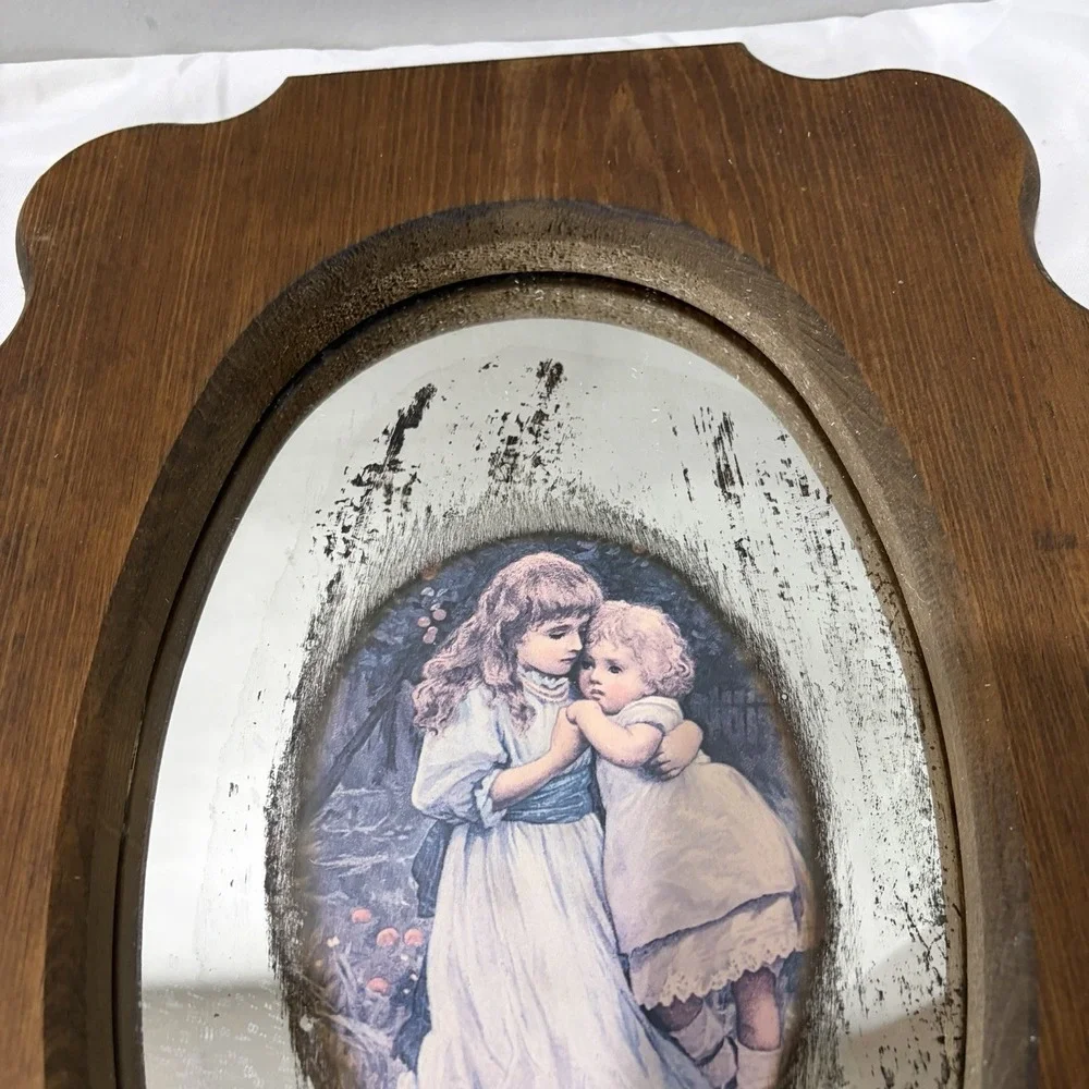 Vintage wooden framed Mirror picture 15
